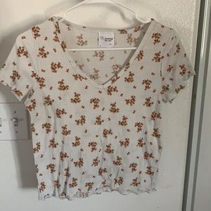Wandering Dreams NY white floral print shirt